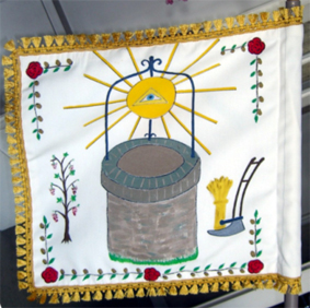 Peinture du drapeau de Puteaux recto
