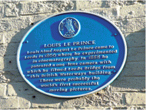 Plaque commérative pour Louis Le Prince